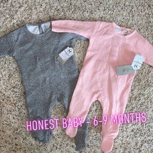 Honest Baby sleeper / pajamas. Size 6-9 months
